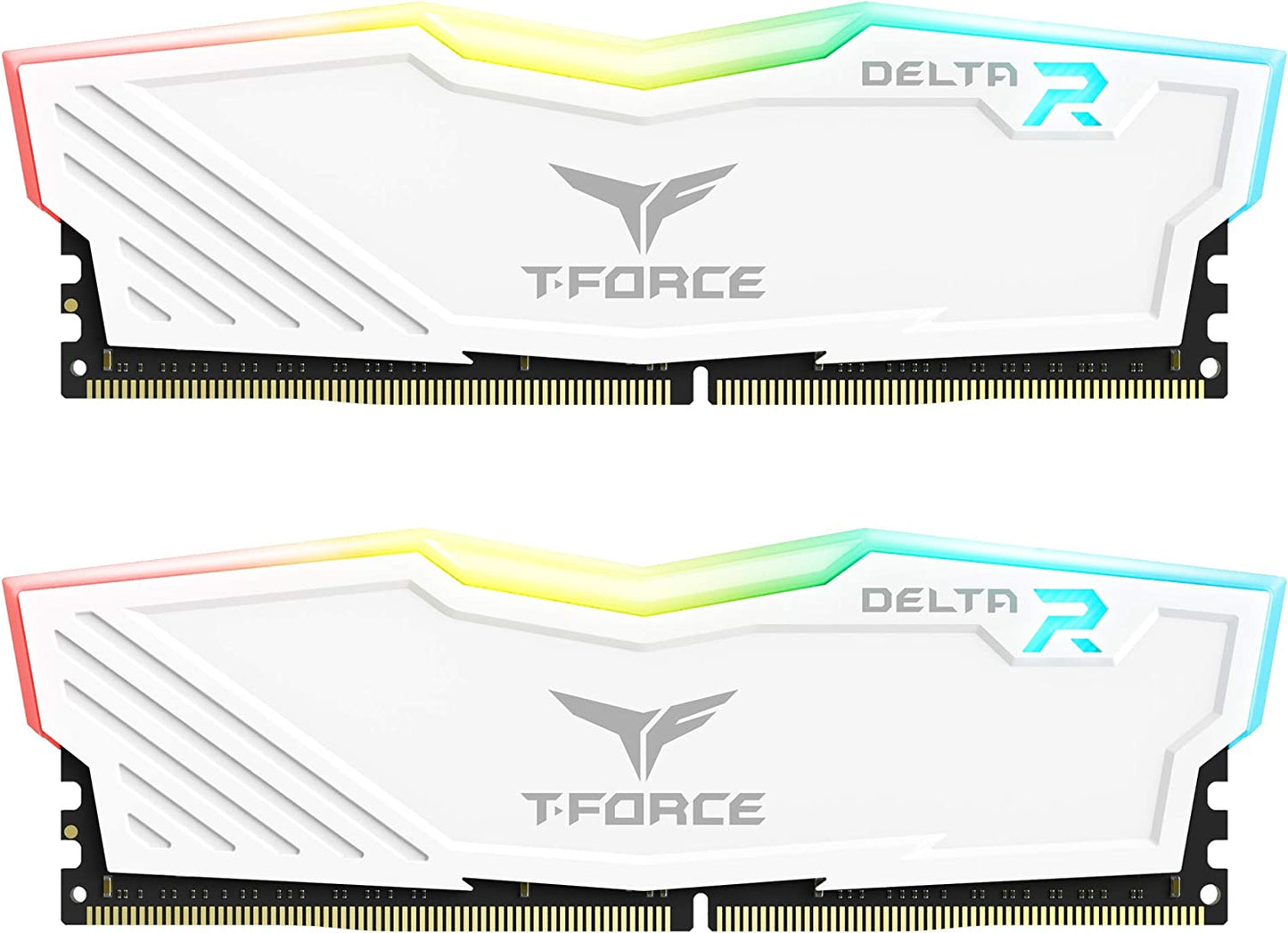 T-Force Delta RGB DDR4 16GB (2X8Gb) 3000Mhz (PC4-24000) CL16 Desktop Memory Module Ram - White - TF4D416G3000HC16CDC01