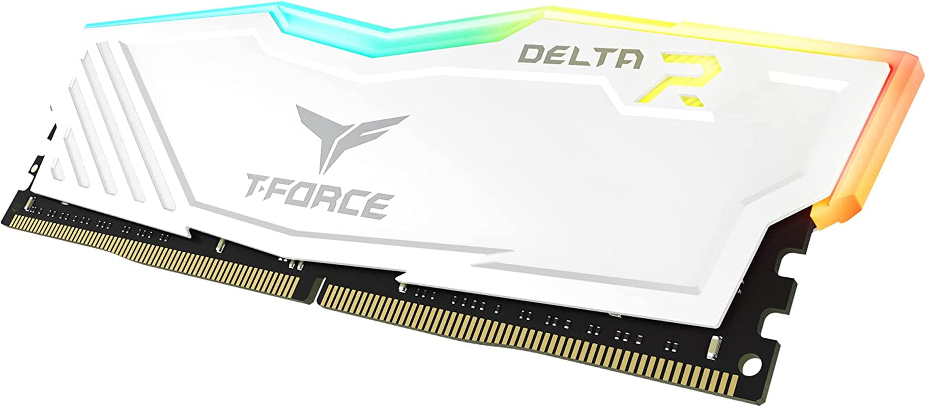 T-Force Delta RGB DDR4 16GB (2X8Gb) 3000Mhz (PC4-24000) CL16 Desktop Memory Module Ram - White - TF4D416G3000HC16CDC01